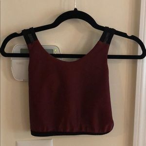 Bandier red work out set